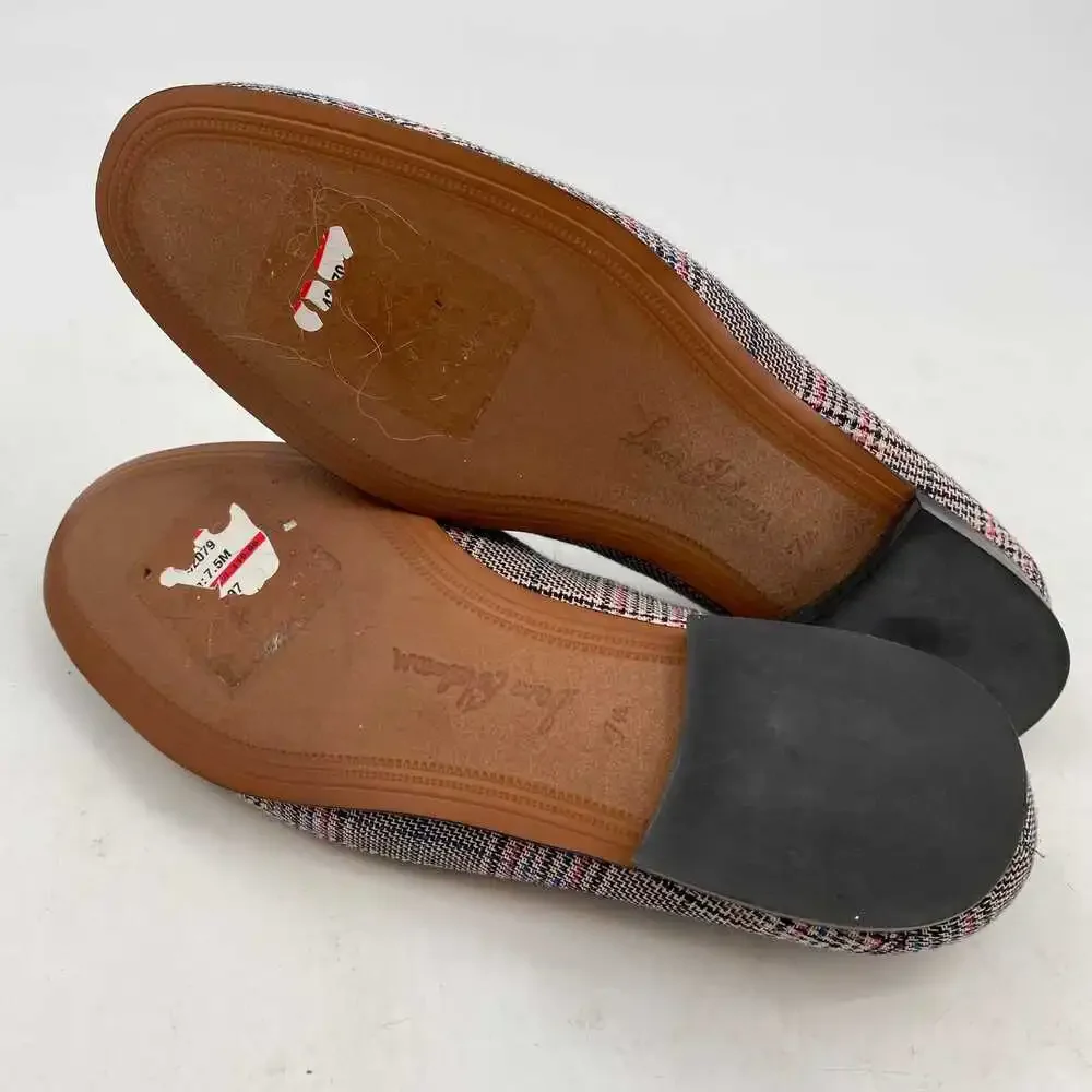 Sam Edelman Black Pink Plaid Loafers | Women’s Size 7.5